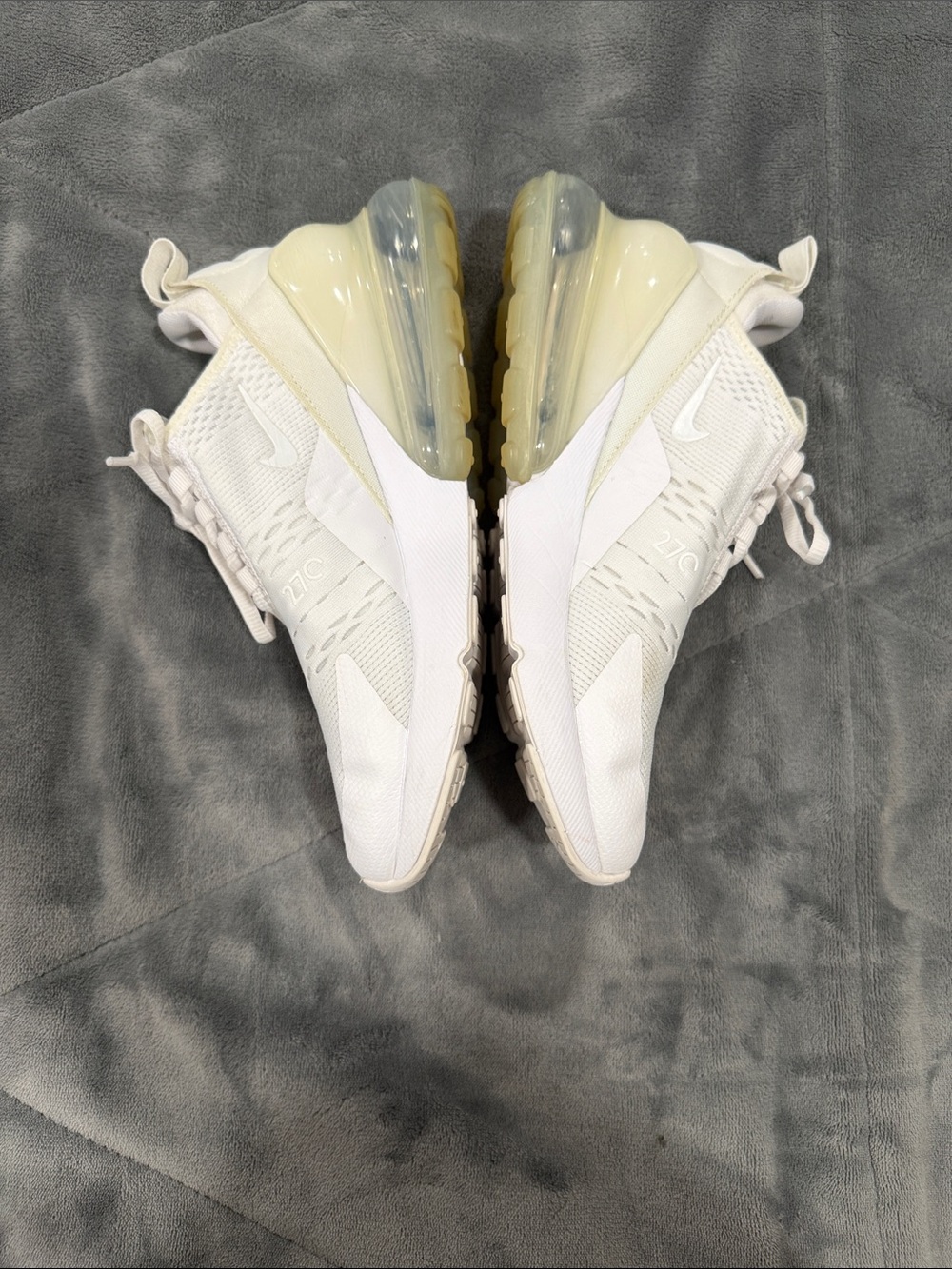 Nike Air Max 270 White Off-White Sneakers - Picture 3 of 5